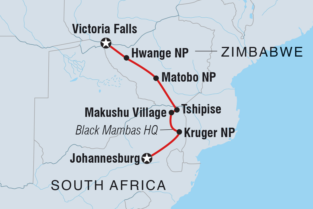 Vic Falls to Kruger