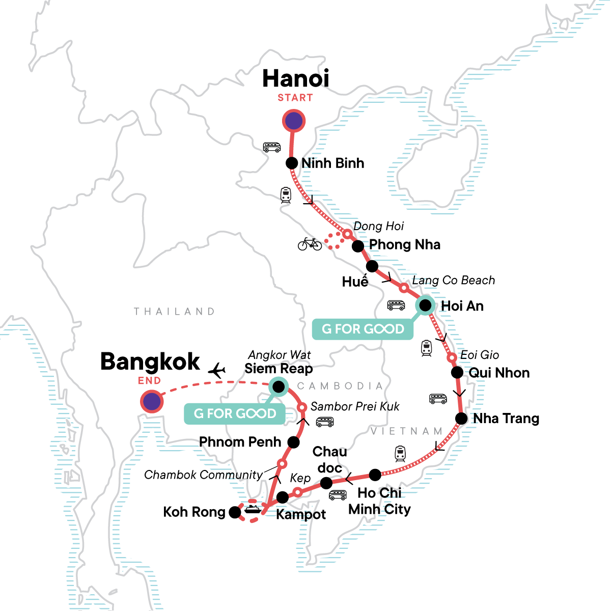 Essential Southeast Asia: Hanoi, Phnom Penh & Thailand Good Times