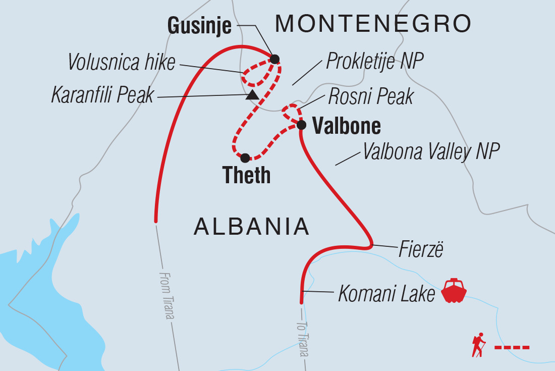Hike the Albanian Alps
