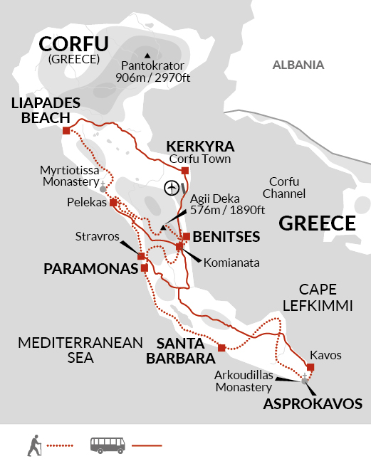 Walking the Corfu Trail (South)