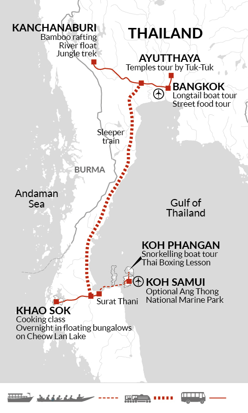 Family Thailand: River Kwai & Islands