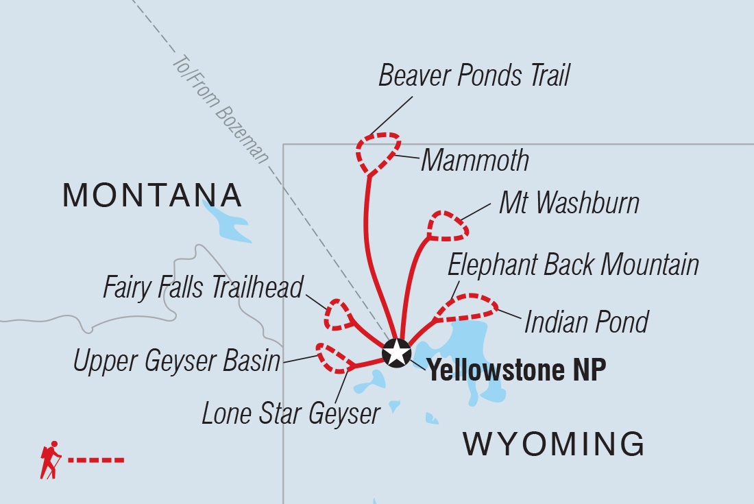 Premium Walking & Hiking in Yellowstone