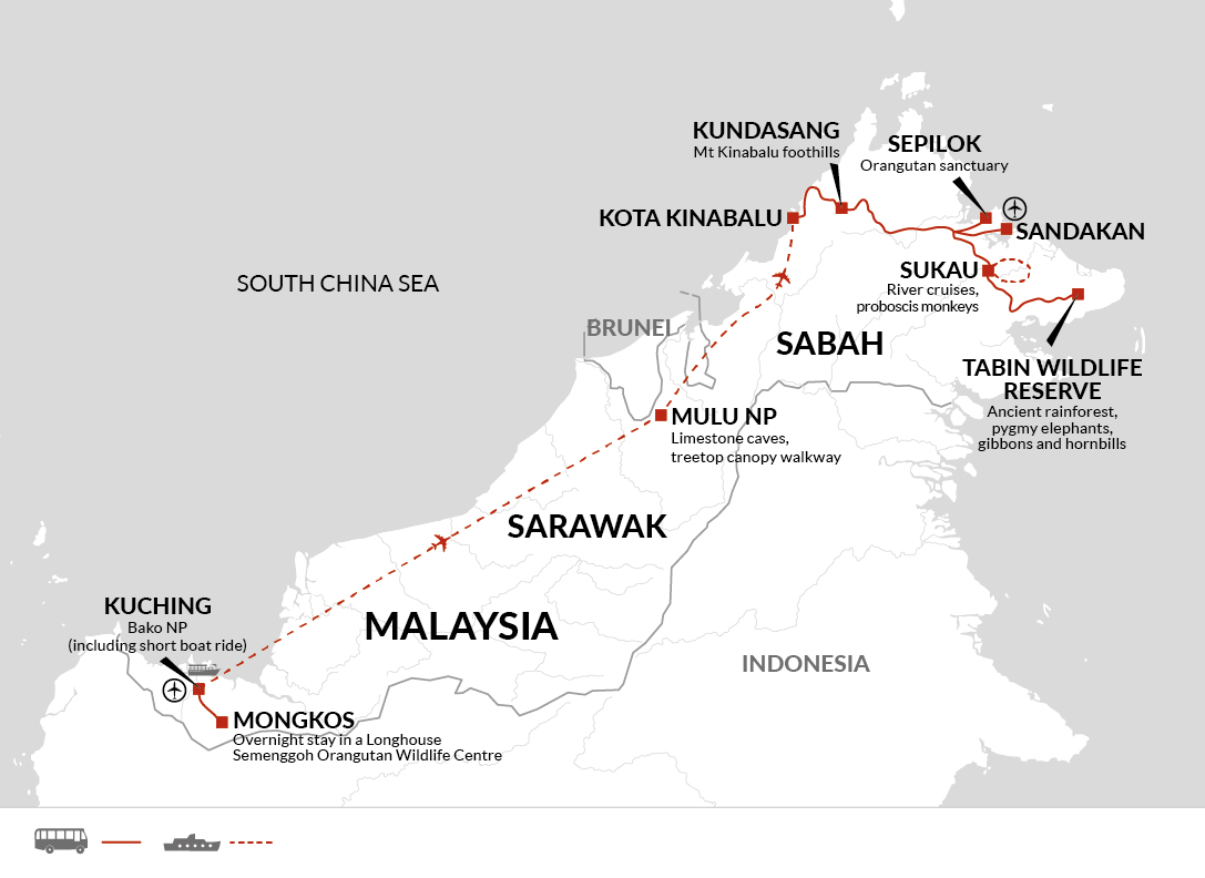 Borneo Sarawak and Sabah Discovery