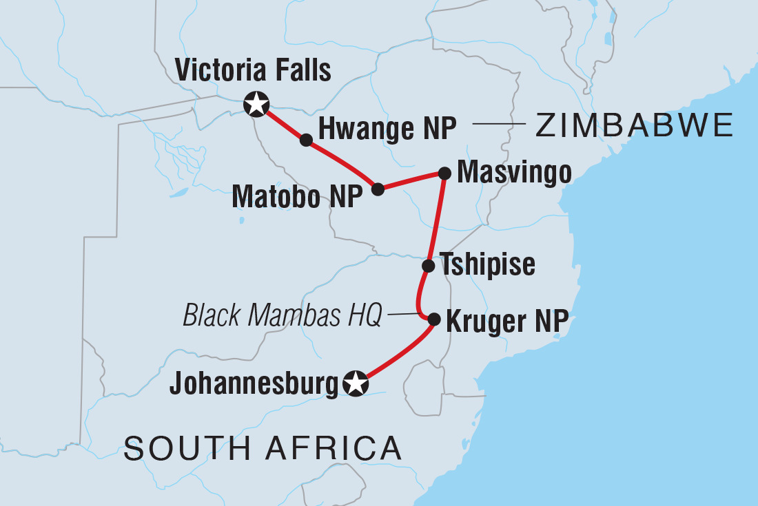 Vic Falls to Kruger