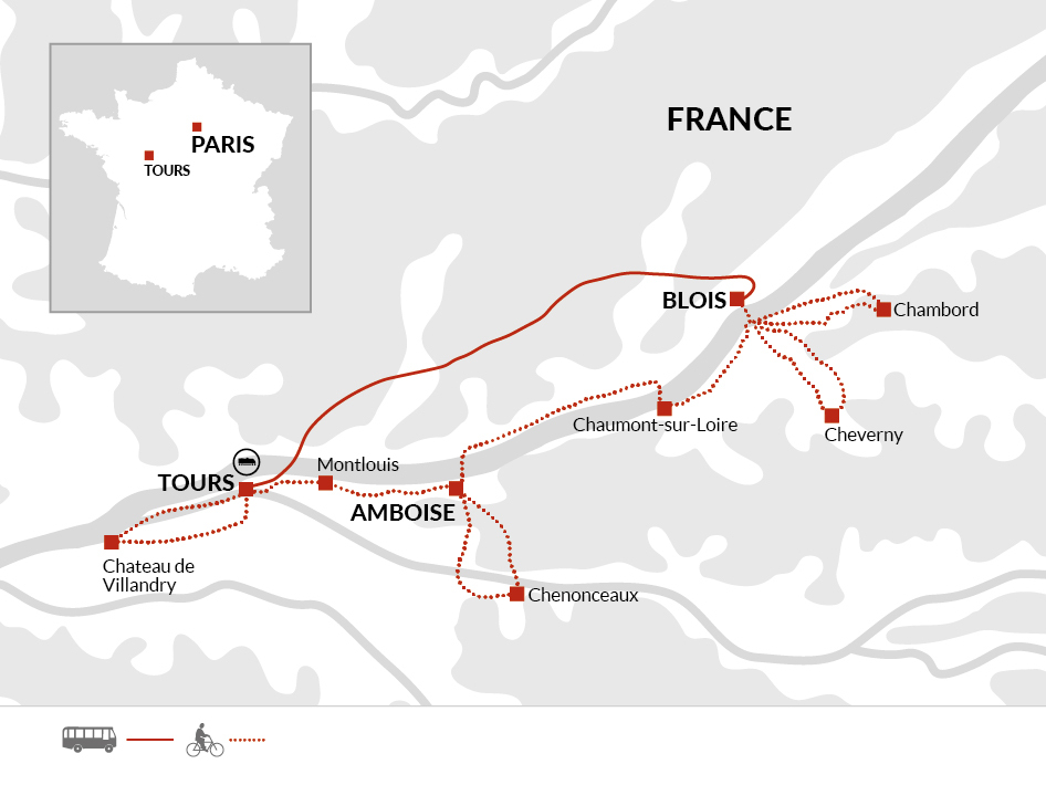 Cycling in France - Loire Valley