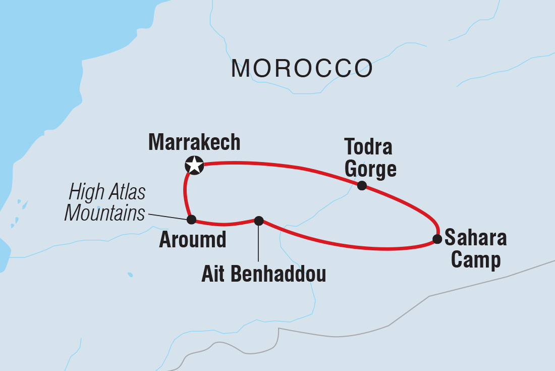 18 to 35s One Week in Morocco: Sahara and Todra Gorge