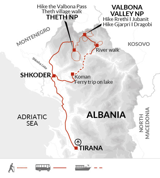 Hiking in the Albanian Alps
