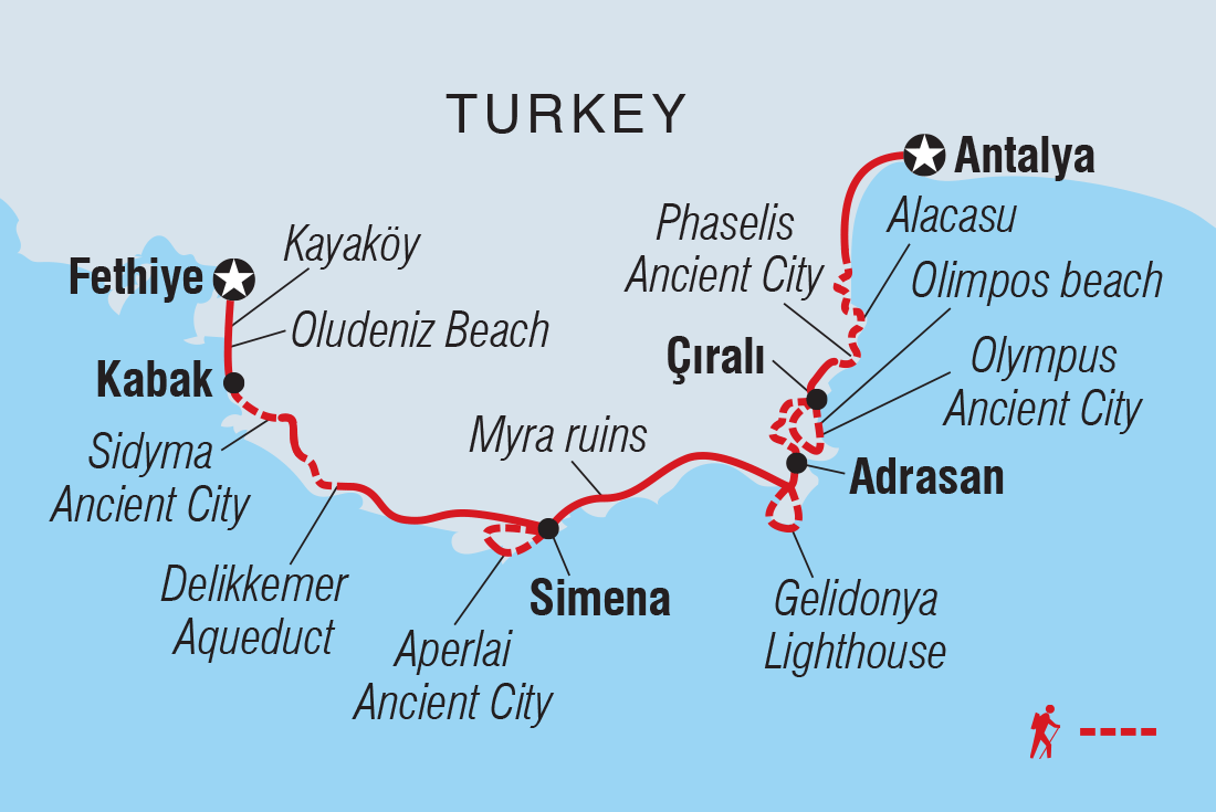 Walk the highlights of the Lycian Way