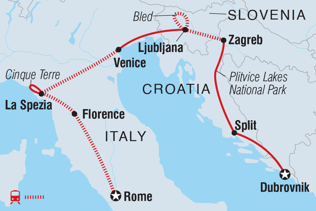 Dubrovnik to Rome