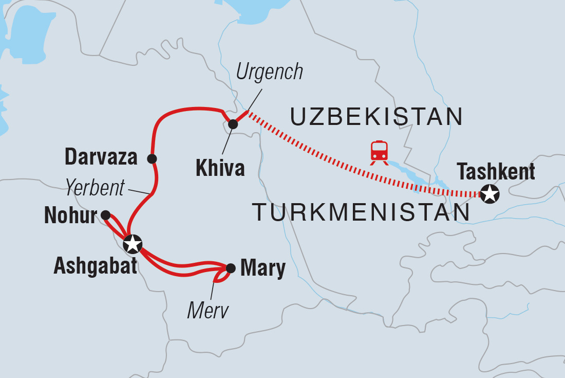 Tashkent to Ashgabat