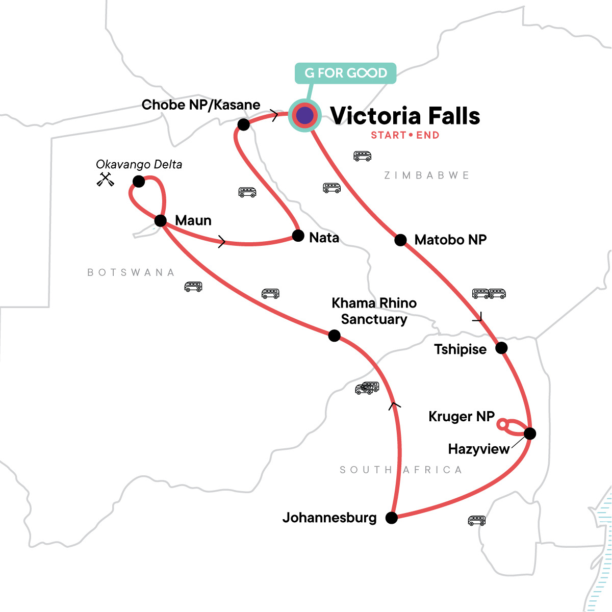 Southern Africa Overland: Canoes & Camp-Outs