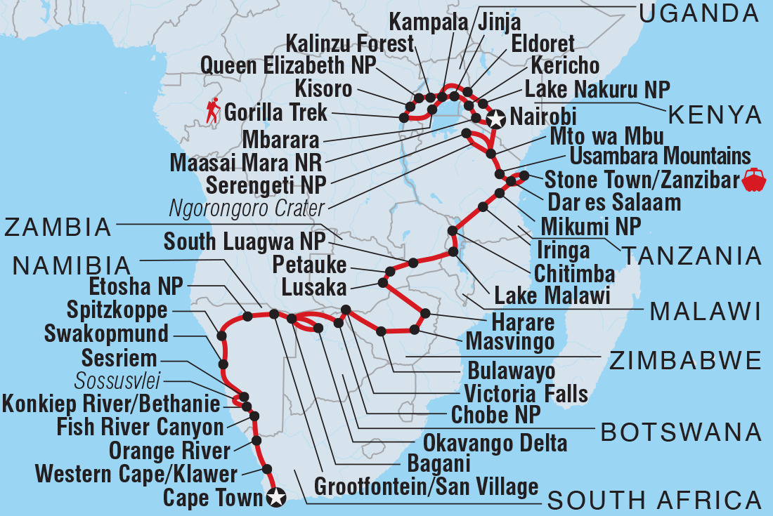 Africa Encompassed Southbound