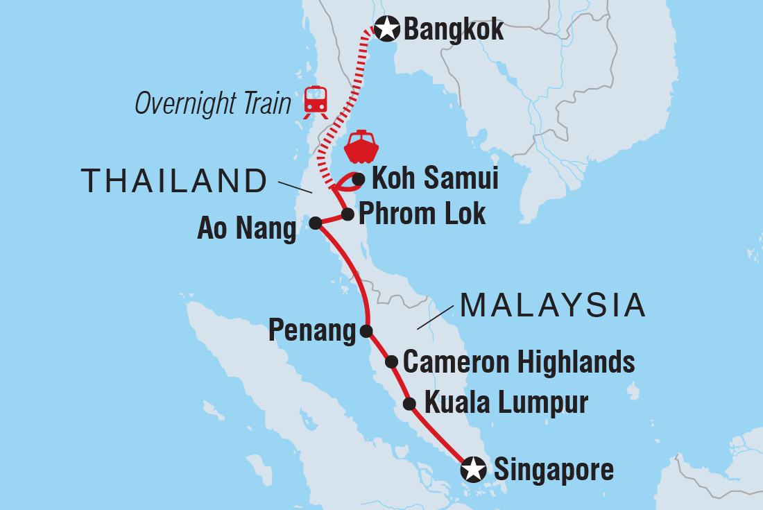 Real Bangkok to Singapore