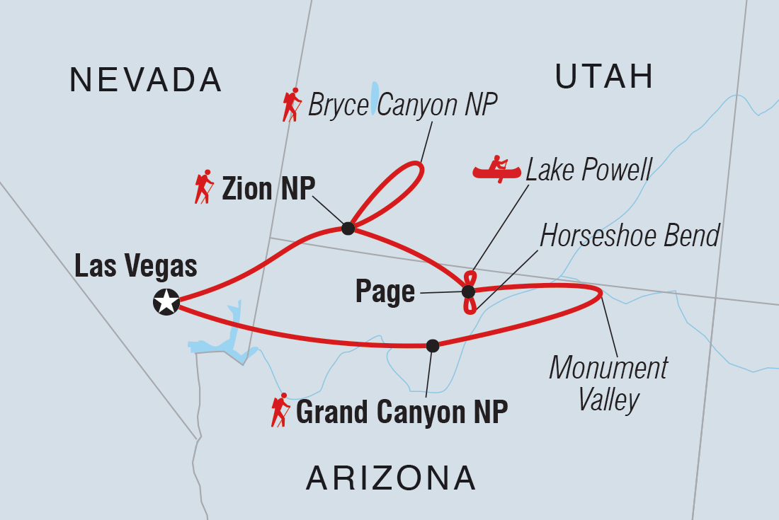 Western USA National Parks Loop