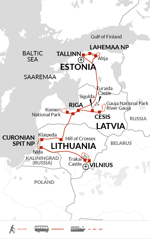 Walk Estonia, Latvia and Lithuania
