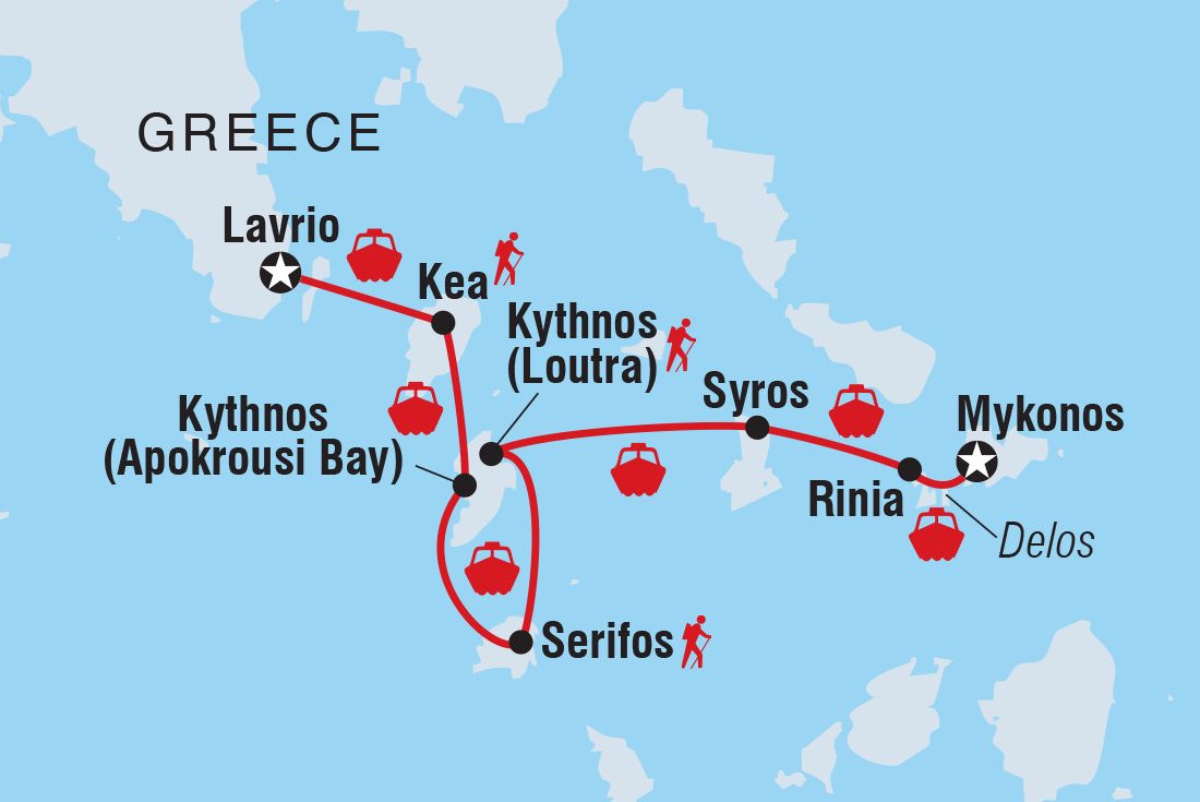 Sail & Hike Greece: Athens to Mykonos