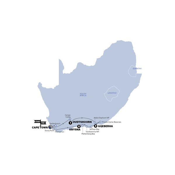 Garden Route and Addo 35 to 45