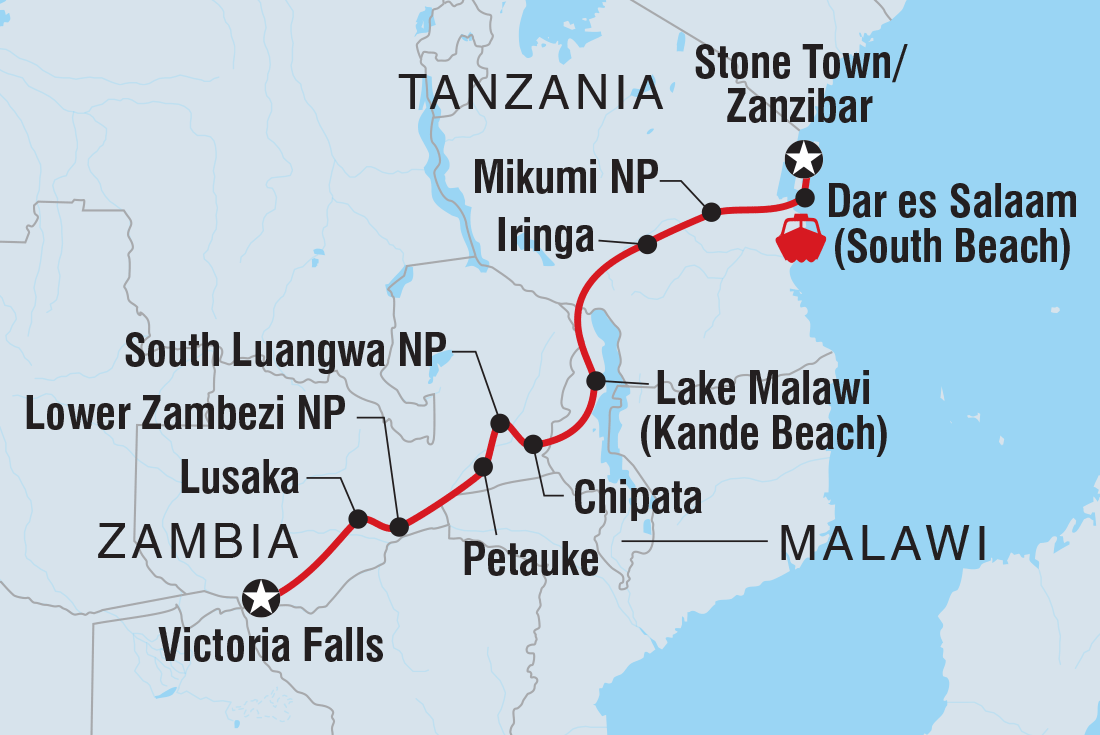 Vic Falls to Stone Town