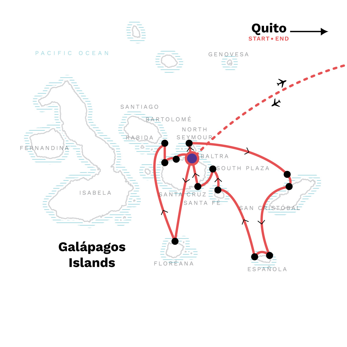 Galapagos — Central, South & East Islands aboard the Yolita