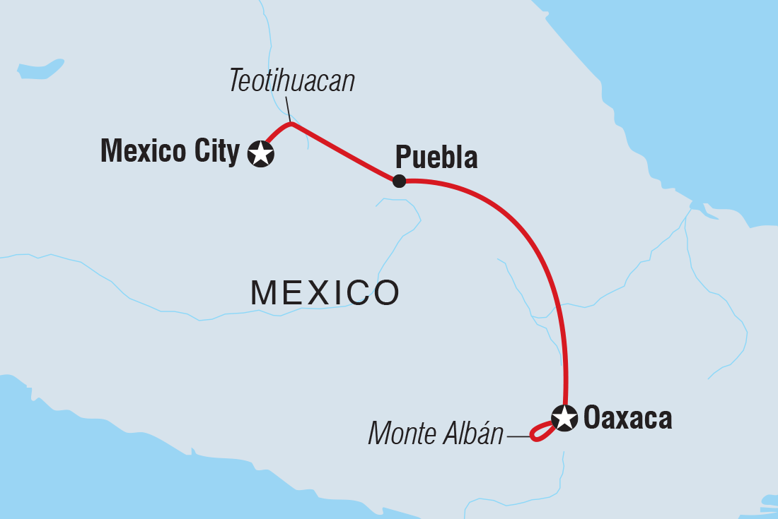 Mexico City to Oaxaca 