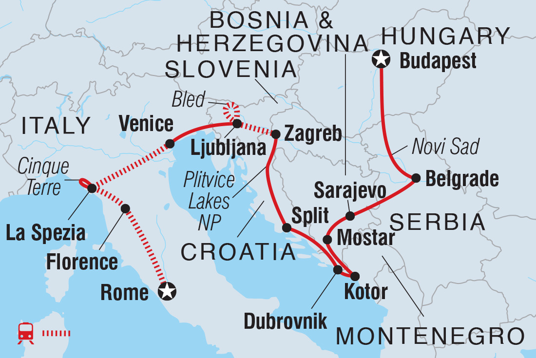 Budapest to Rome