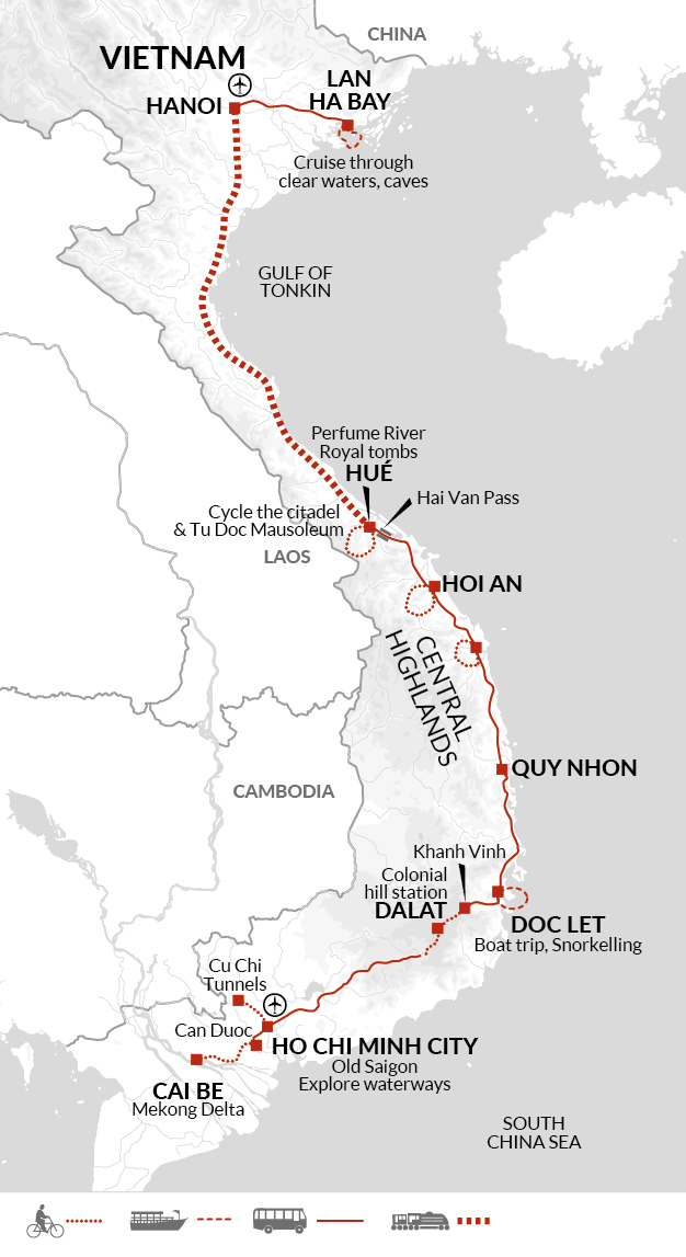 Cycle Saigon to Hanoi