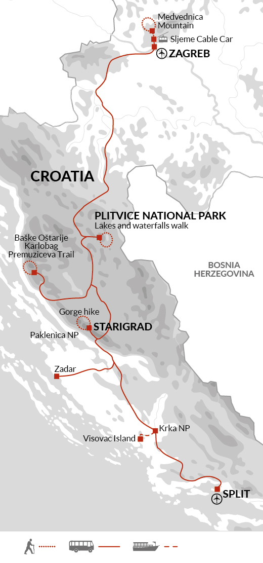 Walks and Coastal Towns of Croatia