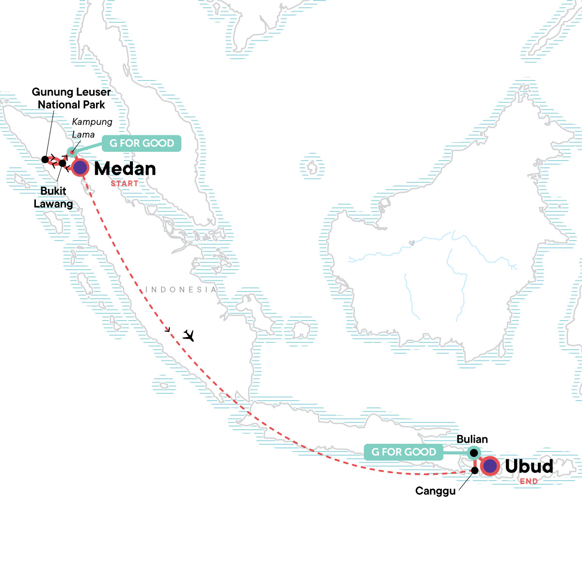 Sumatra to Bali: Wildlife, Waves & Wilderness